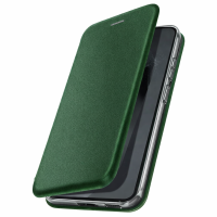 Flip Book Case Xiaomi Redmi K50 / K50 Pro Internal Magnet Stand Function Eco-leather Texture Microfiber Silicone Interior 360° Dark Green