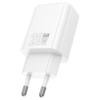 Hoco Wall charger “N61 Gentle” PD20W + QC3.0 EU White (Bulk)