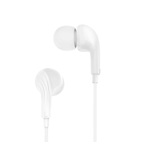 XO Hands Free Headphones 3.5mm, with microphone white - EP86