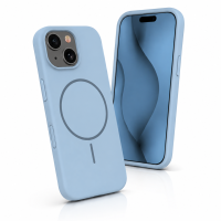 Silicone Thin Mag case for iPhone 17 Pro Max 6,9" light blue