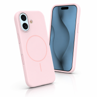 Silicone Thin Mag case for iPhone 17 Pro Max 6,9" light pink