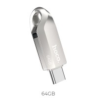 Hoco Pendrive 64GB USB 3.0 (USBA + USB C) UD8 nickel