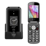 NSP 2700DS (Ελληνικό Μενού) Μαύρο κινητό τηλέφωνο Flip 2G με πλήκτρα, Dual SIM, Camera, Bluetooth, USB, micro-SD, FM, 2.8”, SOS
