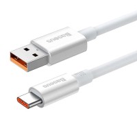 Baseus USB-A to USB-C Cable Superior Series, 100W, 5A, 1m, White P10320102214-01