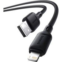 BASEUS Cable USB-A - Lightning, 2m, 2.4A, Silky Series /black/ - P10377702113-01
