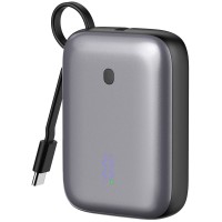 Platinet Powerbank 10000 mAh 20W Power Delivery, 2xUSB-C, 1xUSB-A, USB-C cable 1m, black (PMPB1020C)