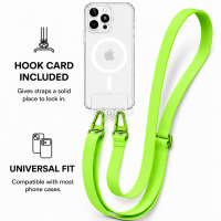 Ιμάντας Τηλεφώνου CarryHang Strap Λουράκι Λαιμού για Κινητά Universal Glow Green