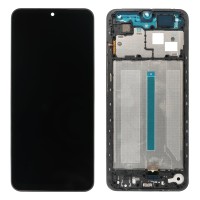 Xiaomi Redmi A5 - LCD Display (SHORT FLEX) + Touch Unit + Front Cover Black Original 5600010C3ZN00 (Service Pack)