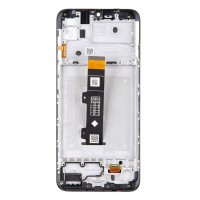 Motorola Moto E20 - LCD display + Touch Unit + Front Cover Black 5D68C19457 (Original Service Pack)