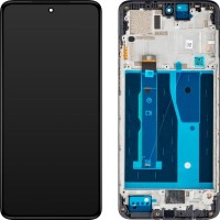 Motorola Moto G84 - LCD display + Touch Unit + Front Cover Black 5D68C23231 (Original Service Pack)