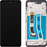 Motorola Moto G54 / Moto G54 Power  - LCD display + Touch Unit + Front Cover Black 5D68C23304 (Original Service Pack)