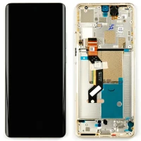 Motorola Edge 50 Pro - LCD display + Touch Unit + Front Cover Moonlight Pearl 5D68C24324 (Original Service Pack)
