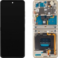 Motorola RAZR 50 - LCD display + Touch Unit + Front Cover Beach Sand 5D68C24807 Original (Service Pack)