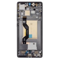 Motorola Edge 50 5G - LCD display + Touch Unit + Front Cover Grey 5D68C24914 (Original Service Pack)