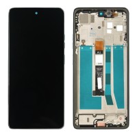 Motorola Moto G75 - LCD display + Touch Unit + Front Cover Green 5D68C28970 (Original Service Pack)