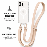 Ιμάντας Τηλεφώνου CarryHang Strap Λουράκι Λαιμού για Κινητά Universal Μπέζ