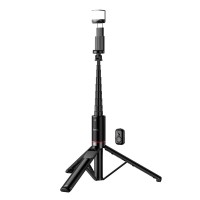 HocoSelfie stick tripod with remote control + LED light K34 black