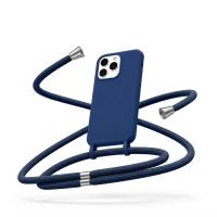Θήκη Σιλικόνης με Κορδόνι για Mi Redmi 12 Mobicase – Μπλε