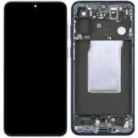 Samsung A576B Galaxy A57 5G – LCD display + Touch Unit + Front Cover Blue Original GH82-39285B (Service Pack)