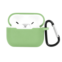Θήκη Σιλικόνης με καραμπίνερ για AirPods 3 Ανοικτό πράσινο