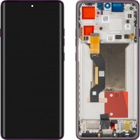 Motorola Edge 60 Pro - LCD display + Touch Unit + Front Cover Sparkling Grape 5D68C30047 (Original Service Pack)