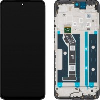 Motorola Moto G17/ Moto G17 Power - LCD display + Touch Unit + Front Cover Black 5D68C32196 (Original Service Pack)