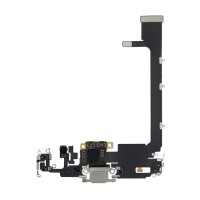 Charging Port Flex Cable With Board For Apple iPhone 11 Pro (Original Pulled) (Silver)
