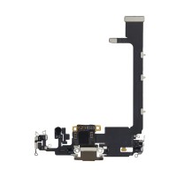 Charging Port Flex Cable With Board For Apple iPhone 11 Pro Max (Original Pulled) (Gold)