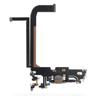 Charging Port Flex Cable For Apple iPhone 13 Pro Max (Original Pulled) (Gold)