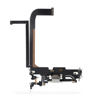 Charging Port Flex Cable For Apple iPhone 13 Pro Max (Original Pulled) (Silver)