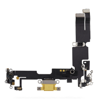 Charging Port Flex Cable For Apple iPhone 14 Plus (Original Pulled) (Yellow)