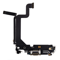Charging Port Flex Cable For Apple iPhone 14 Pro Max (Original Pulled) (Gold)