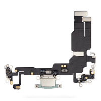 Charging Port Flex Cable For Apple iPhone 15 (Original Pulled) (Green)