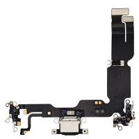 Charging Port Flex Cable For Apple iPhone 15 Plus (Original Pulled) (Black)