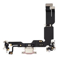 Charging Port Flex Cable For Apple iPhone 15 Plus (Original Pulled) (Pink)