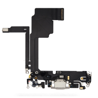 Charging Port Flex Cable For Apple iPhone 15 Pro (Original Pulled) (White Titanium)