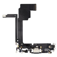 Charging Port Flex Cable For Apple iPhone 15 Pro Max (Original Pulled) (Black Titanium)