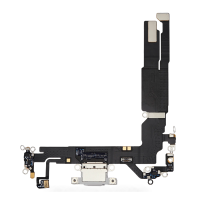 Charging Port Flex Cable For Apple iPhone 16 (Original Pulled) (White)