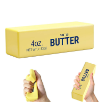 Squishy Butter Αντι-στρες Παιχνίδι Βούτυρο Κίτρινο 1τμχ