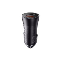 BASEUS 12V 60W, USB-A + USB-C, Golden Contactor Max Dual /grey/ – CGJM000113