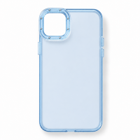 Διάφανη Θήκη Σιλικόνης για Apple iPhone 11 Pro Max με Ενισχυμένο Πλάισιο Κάμερας και Στρας – Ανοιχτό Μπλε