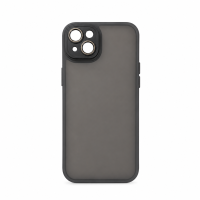 Semi Clear Σκληρή Θήκη Σιλικόνης iPhone 14/15 Plus – Μαύρο