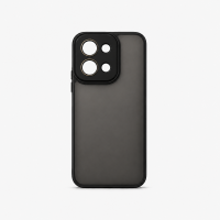 Semi Clear Σκληρή Θήκη Σιλικόνης Xiaomi Redmi 15C – Μαύρο