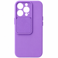 Θήκη TPU Cover με Προστασια Καμερας για Apple iPhone 13 Pro – Μωβ