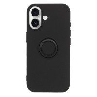 Θήκη Finger Grip με Βάση Στήριξης Δαχτυλίδι για iPhone 16 Plus – Μαύρο