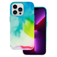 Θήκη Leather για Apple iPhone 14 Pro – Γαλάζιο Μοτίβο