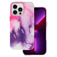 Θήκη Leather για Apple iPhone 13 Pro – Μωβ Μοτίβο