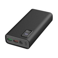 Platinet PL0412 Power Bank 20000mAh 22.5W με 2 Θύρες USB-A και Θύρα USB-C Power Delivery / Quick Charge 3.0 Μαύρο PMPB20WQC727B