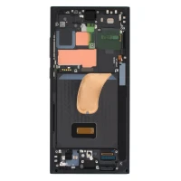 Samsung S918 Galaxy S23 Ultra - LCD display + Touch Unit + Front Cover Black GH82-30465A/30466A Original (Service Pack)