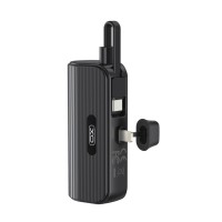 XO Power Bank 5000 mAh 20W, Lightning port + built-in Type-C cable /black/ - PR220